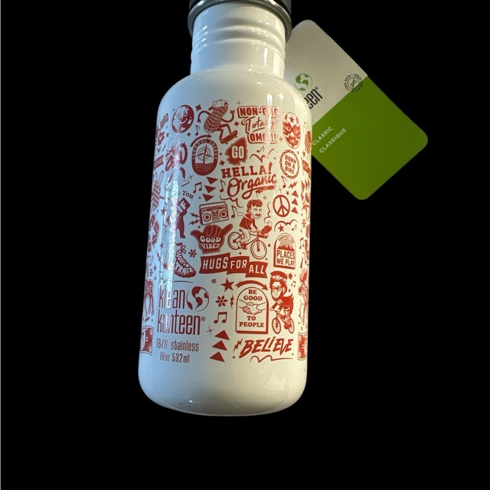Grand & Greene White and Red Doodle Pattern Bottle